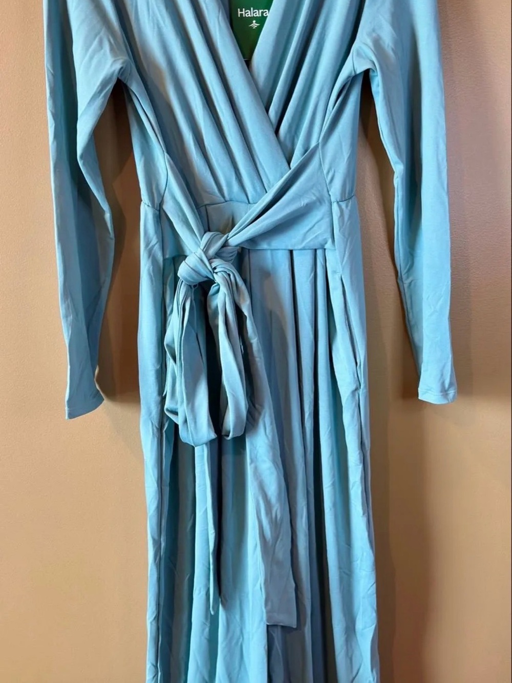 Halara Long Sleeve Jumpsuit in Teal NWT Size Medium